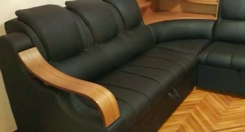 Перетяжка кожаного дивана. Боровск
